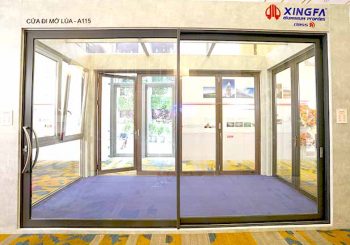 Cửa đi mở trượt hệ 115-3 Cửa đi mở trượt hệ 115-3